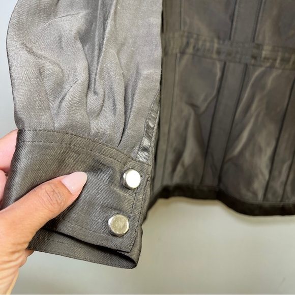 Alexander Wang Size 2 Full Zip Hooded Oversized Dress Green - Picture 11 of 16